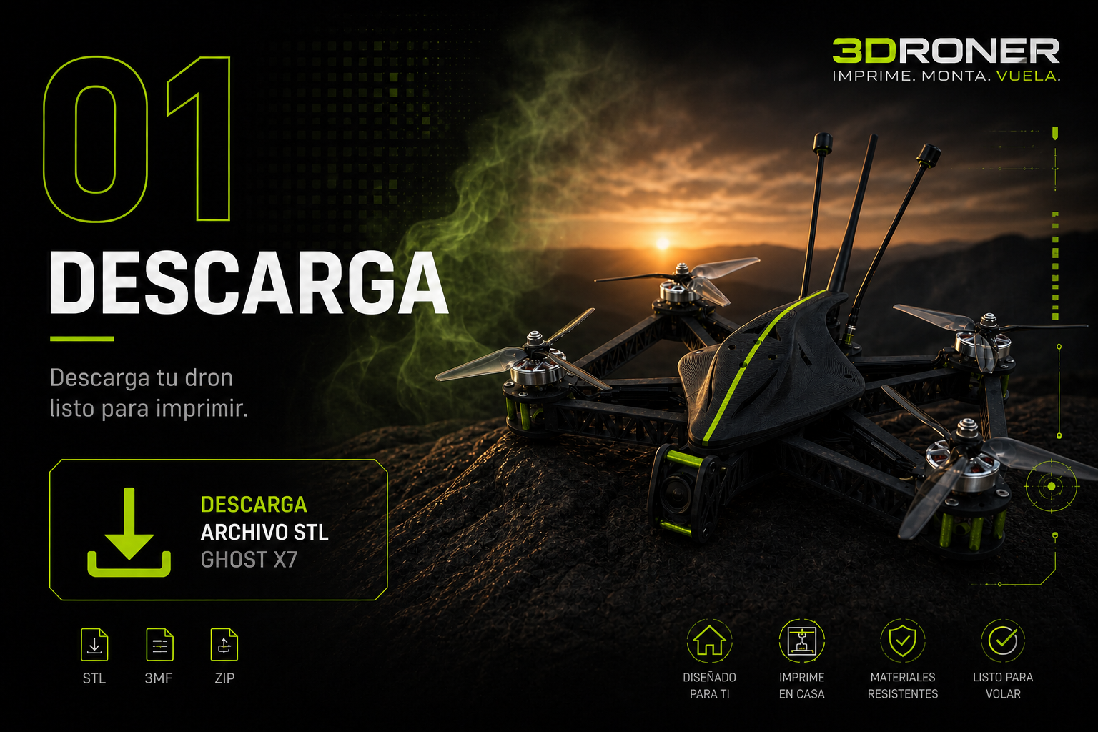 Paso 1: descargar los archivos del dron