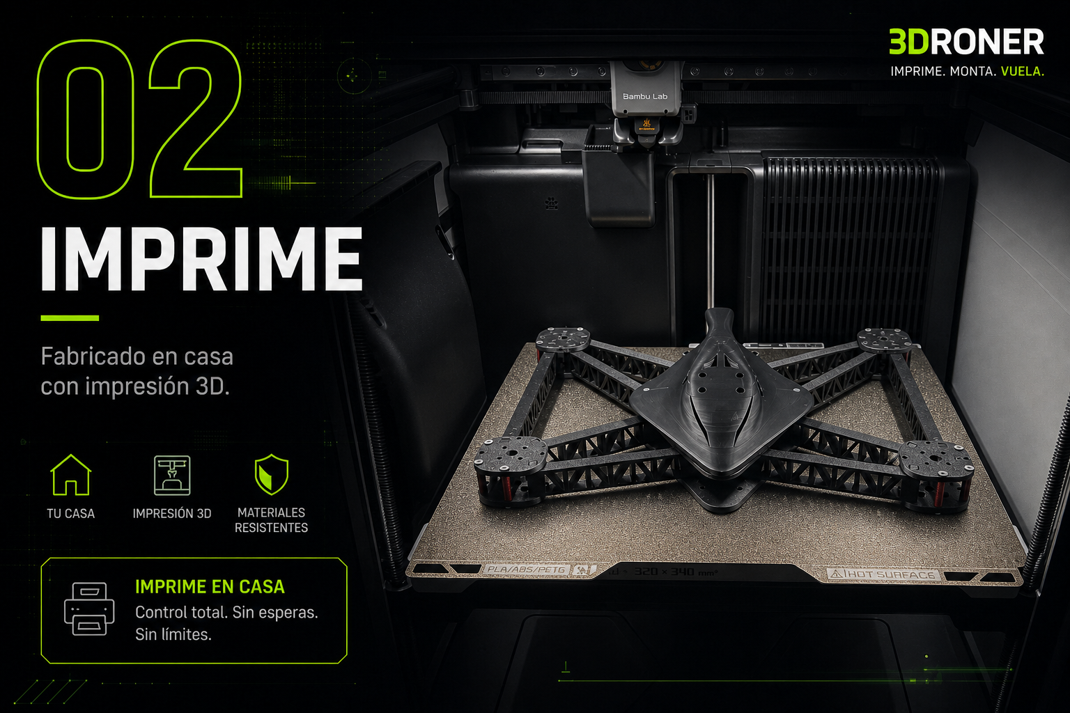 Paso 2: imprimir las piezas del dron