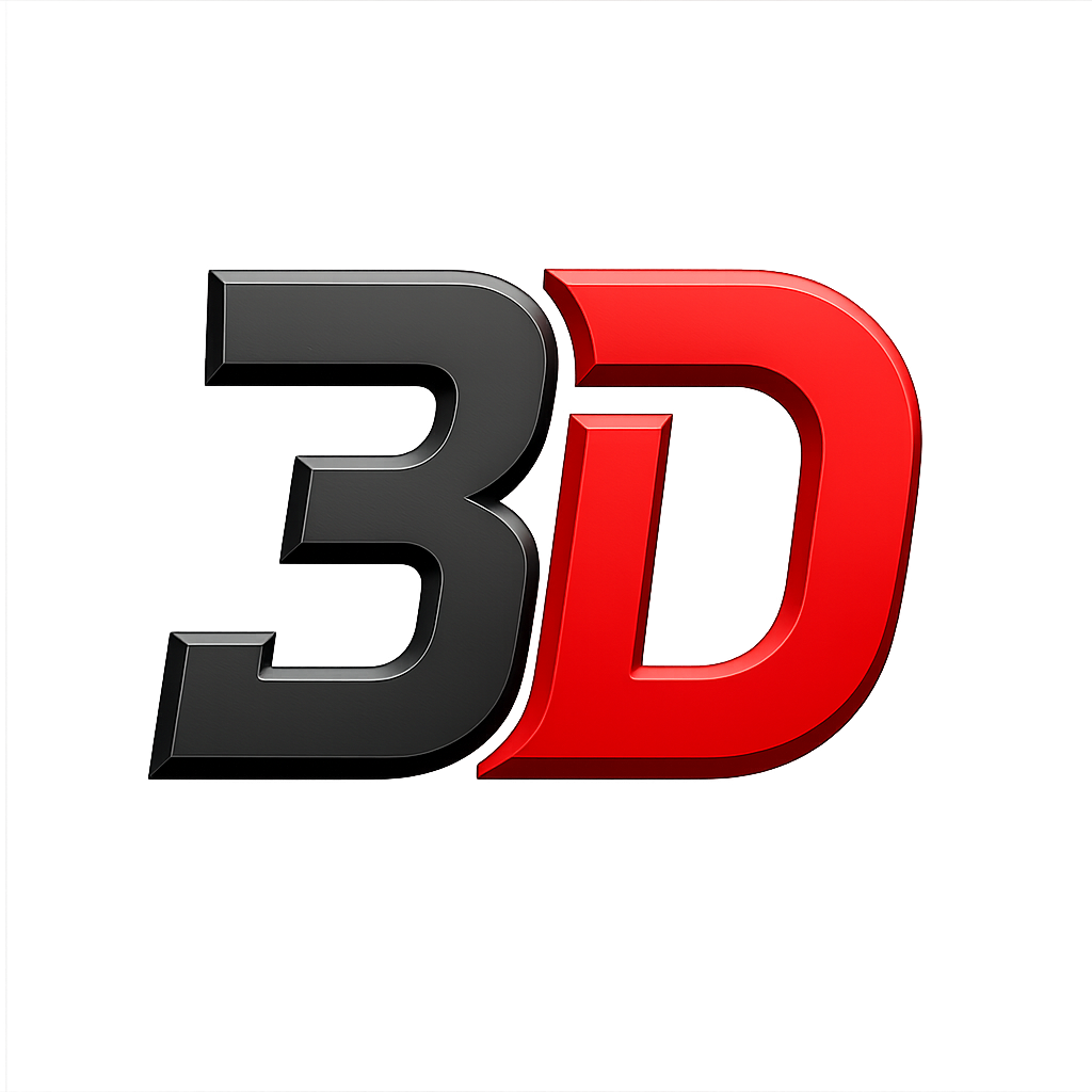 logotipo 3d metálico y brillante