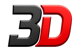logotipo 3d metálico y brillante